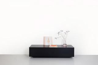 Design tv-meubel, RAAT, Norm | 120 lowboard, Zwart, Staand of zwevend
